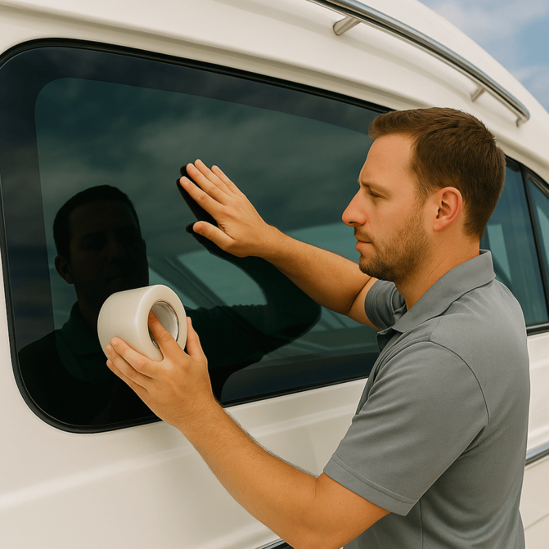 Glass Protection Film Application